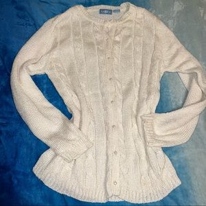 Cream knit cardigan